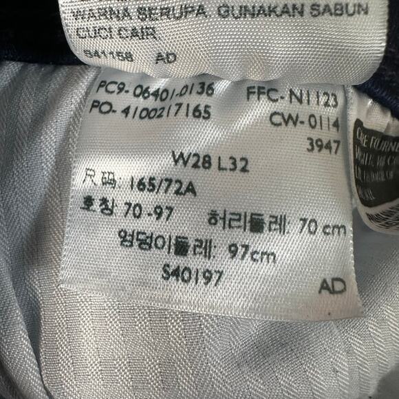 Levi's Demi Curve Jeans Dark Blue Womens 7/28 Denim Low-Rise Skinny Leg Stretch - Picture 9 of 13